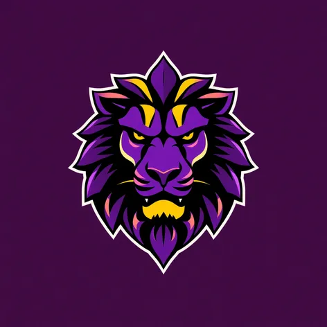 purple lion logo