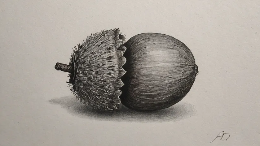 acorn drawing