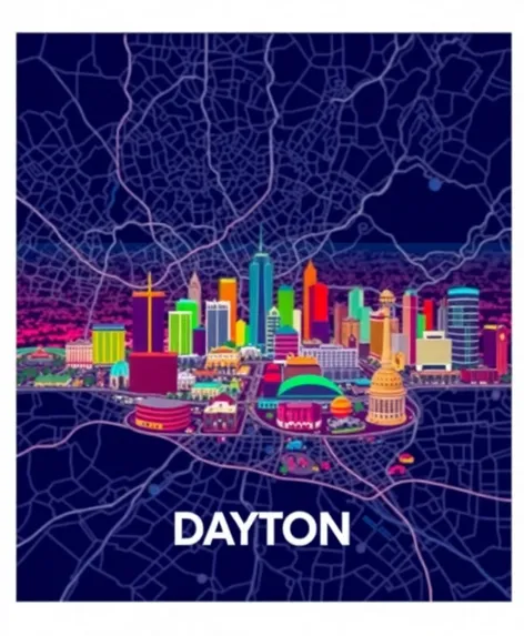 map of dayton ohio