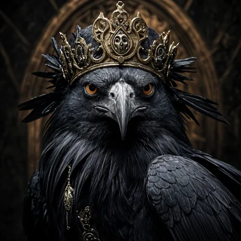 a raven wearing a