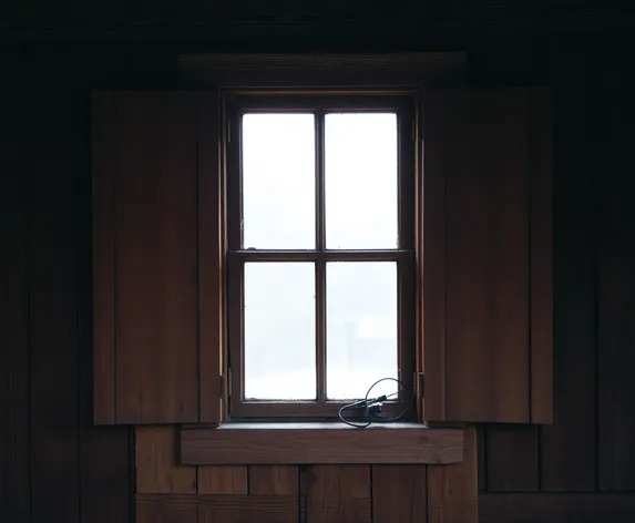 wooden window