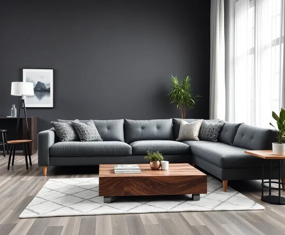 grey sofa