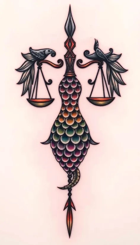 scales of justice tattoo