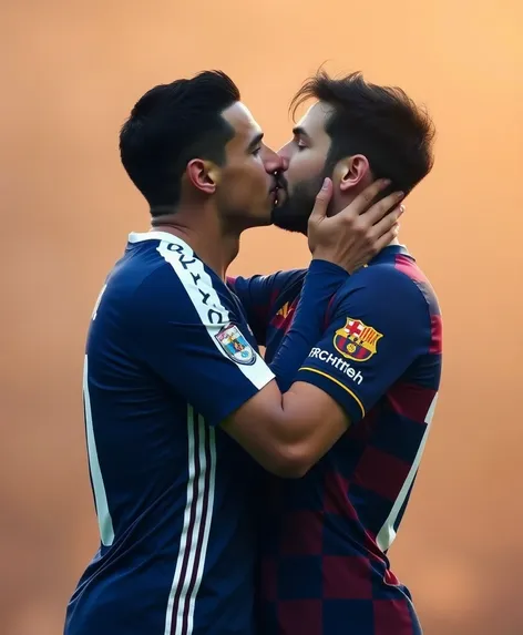 ronaldo kiss messi