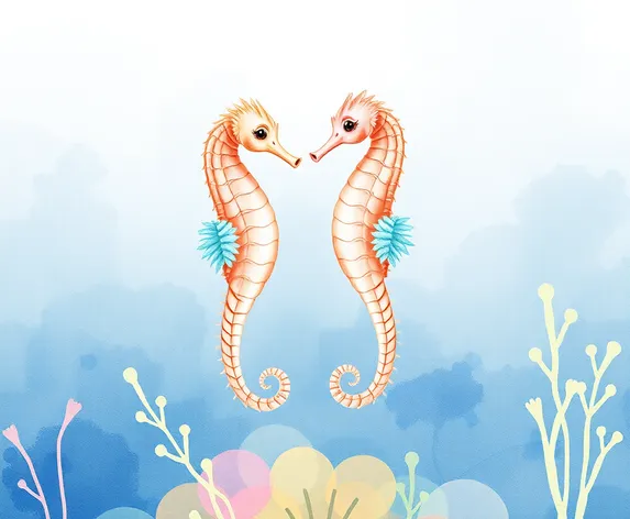 images of seahorse drawings