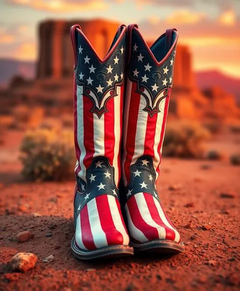 american flag cowboy boots