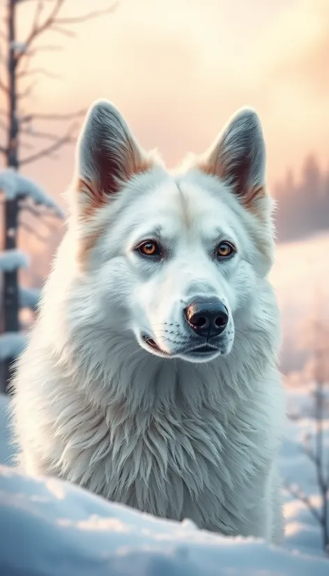 white shepherd dog