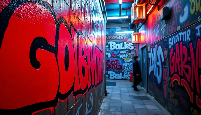 red graffiti wallpaper