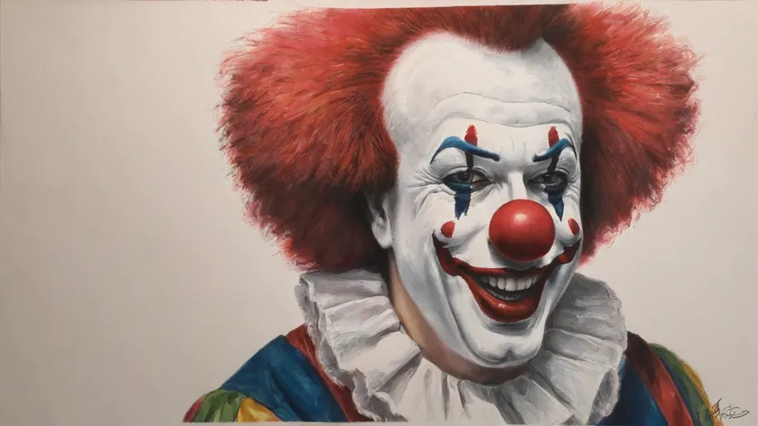 clown drawing