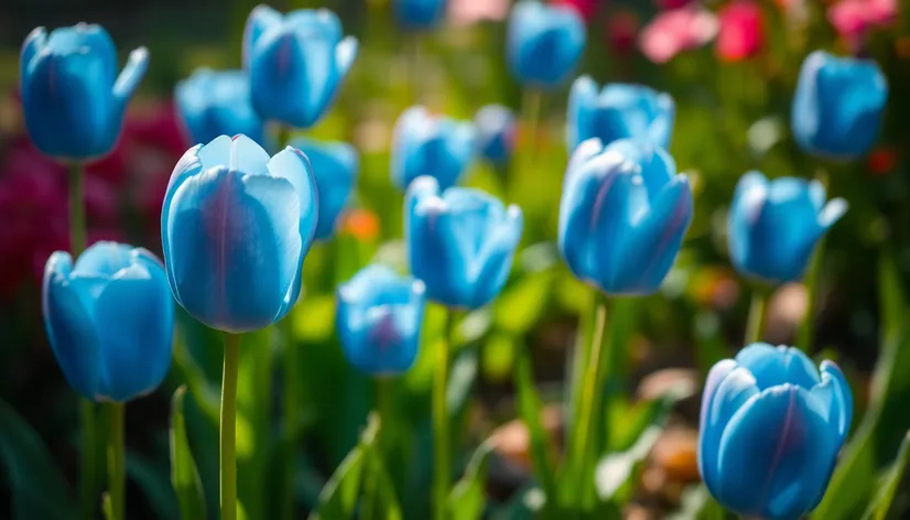 blue tulips