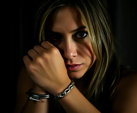 jennifer aniston handcuffed