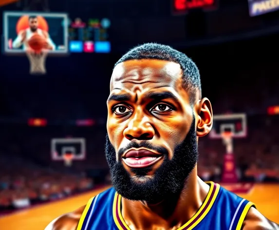 lebron james drawing