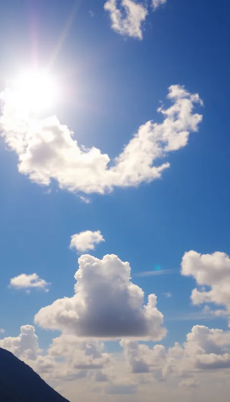 sunny sky with clouds