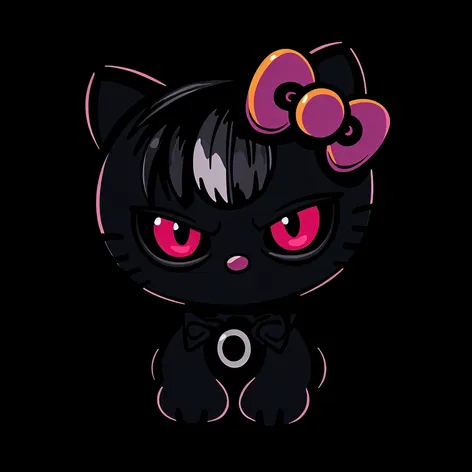 goth hello kitty