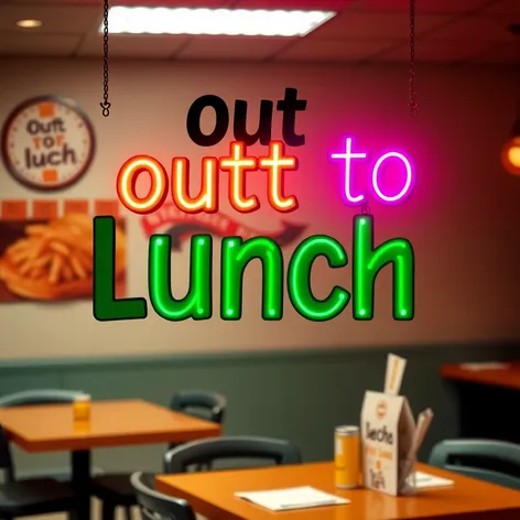 out to lunch sign