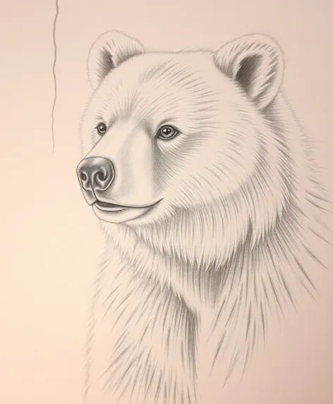 bear pencil drawing