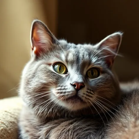 female grey cat