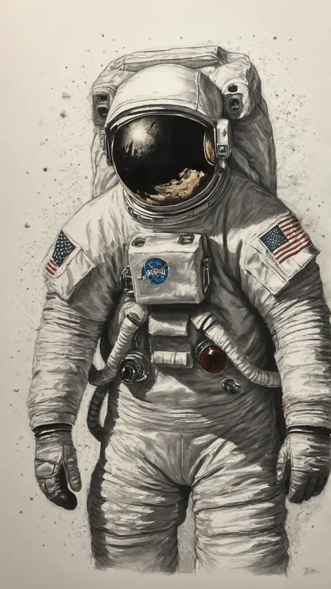 astronaut drawing