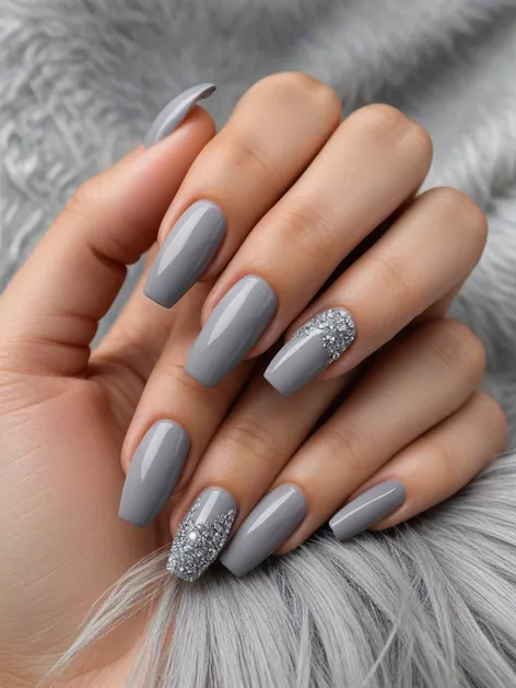 grey nails