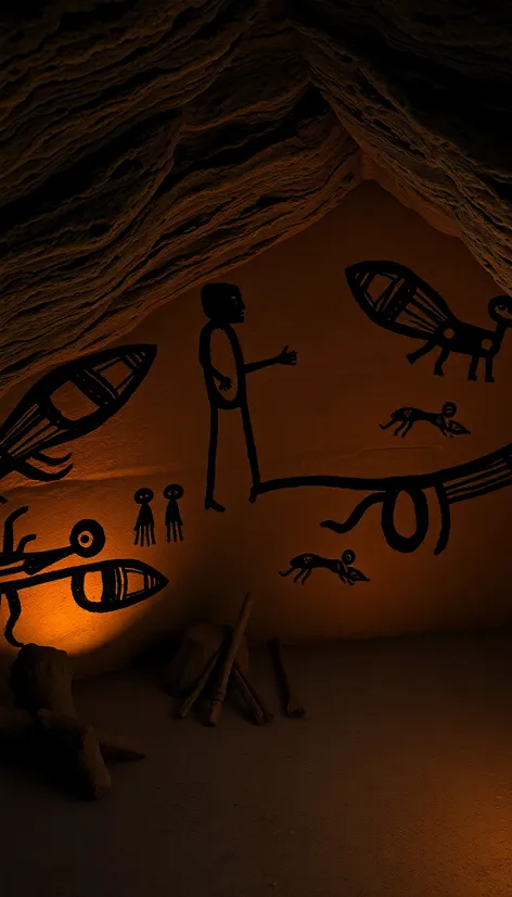 ufo cave drawings