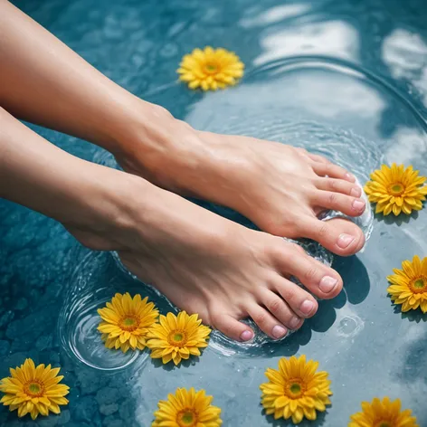 Girl feet, white young