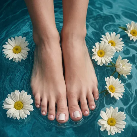 Girl feet, white young