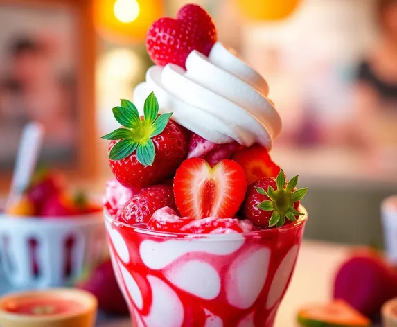 strawberry sundae