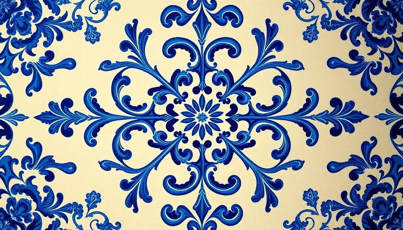 blue porcelain pattern