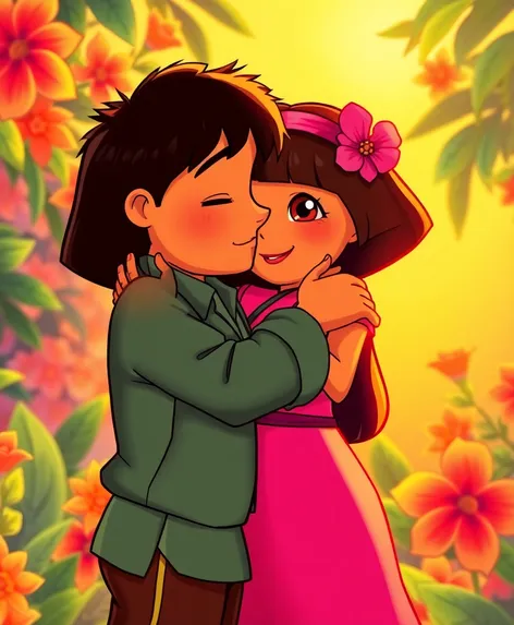 diego and dora kiss