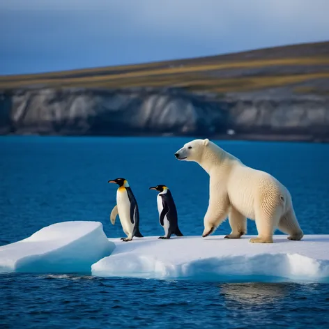 polar bears and penguins