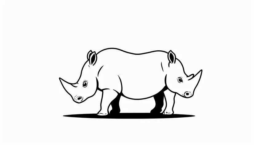 rhino outline easy