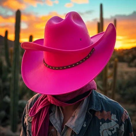 pink cowboy hat