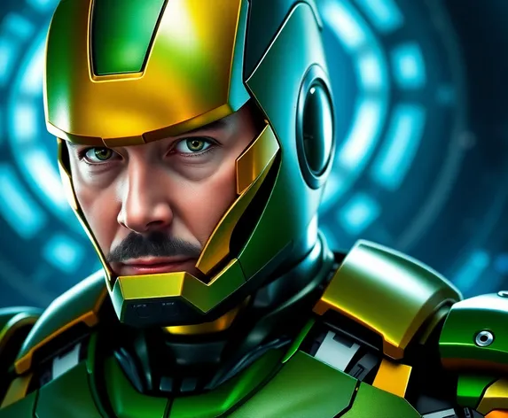 iron man green suit