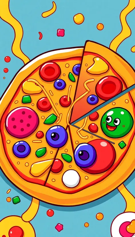 cartoon pizza images