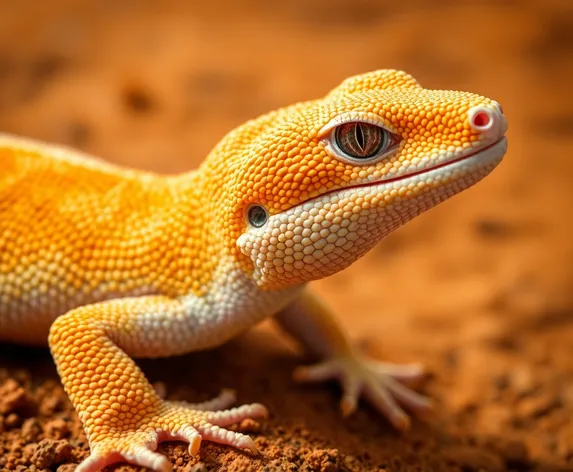 albino gecko