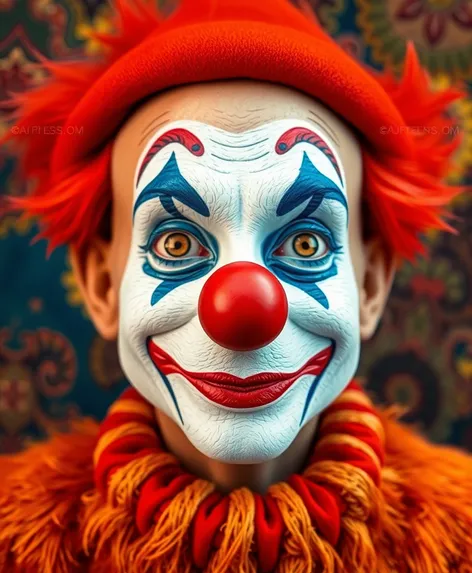 realistic clown drawing