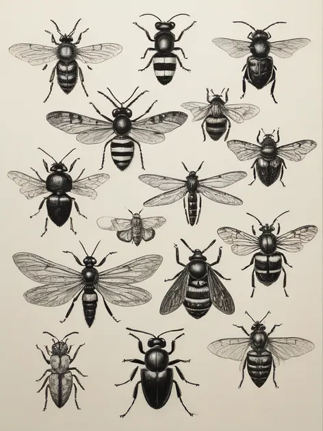 insect drawings