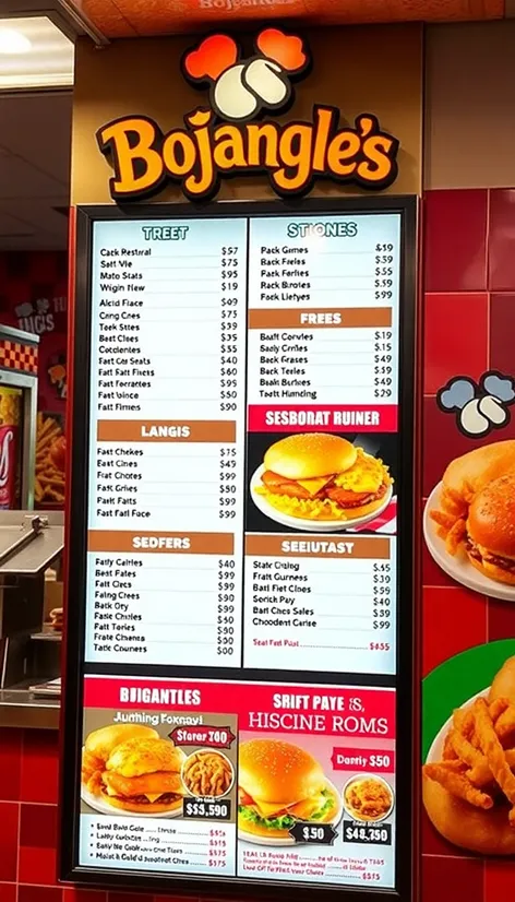 bojangles menu with prices