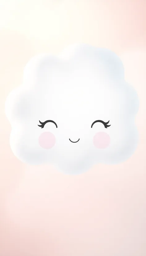 cartoon cloud face