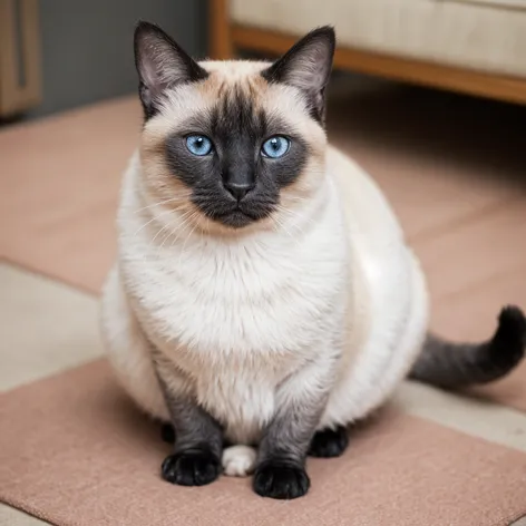 fat siamese cats