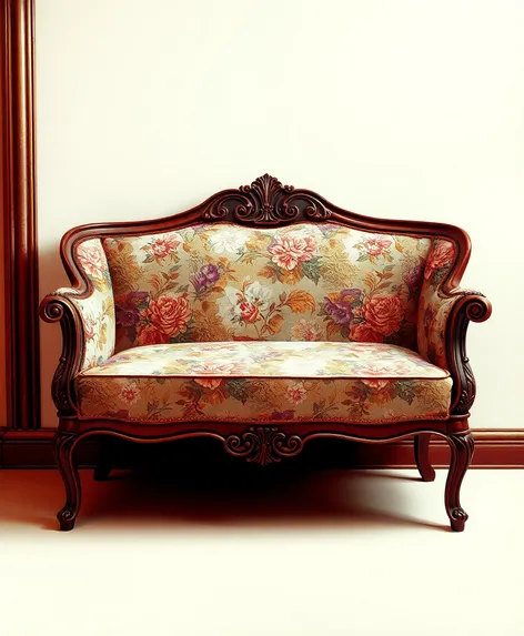 floral settee