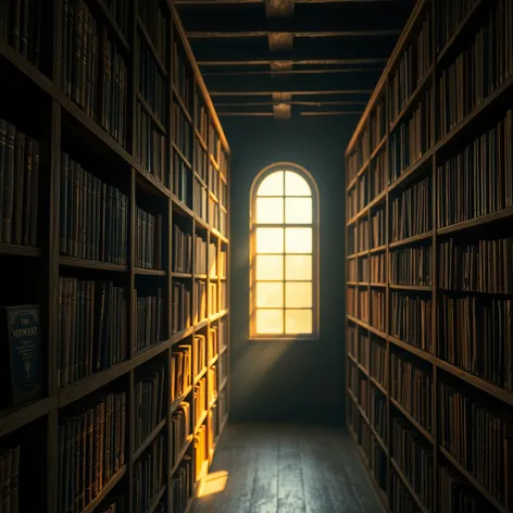 library shelves