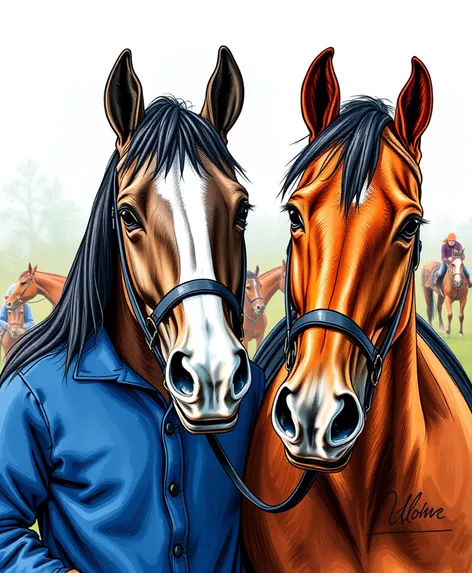 horse and horse trainer