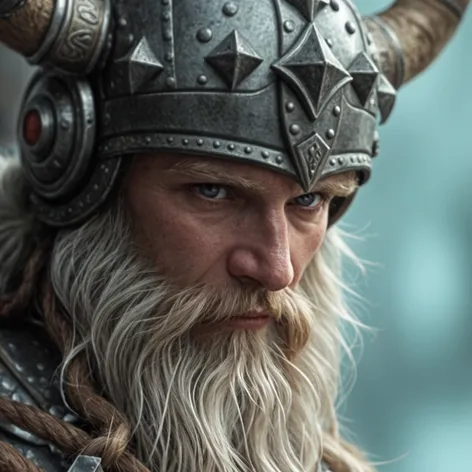 Hyper realistic, Viking character,