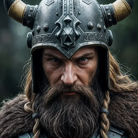 Hyper realistic, Viking character,