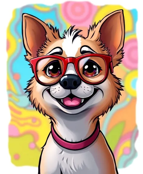 dog with glasses