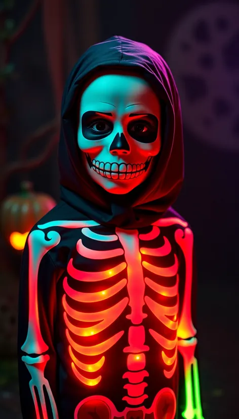 kids skeleton costume