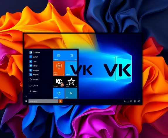 web mockup windows vk