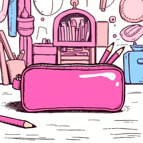 pink pencil case