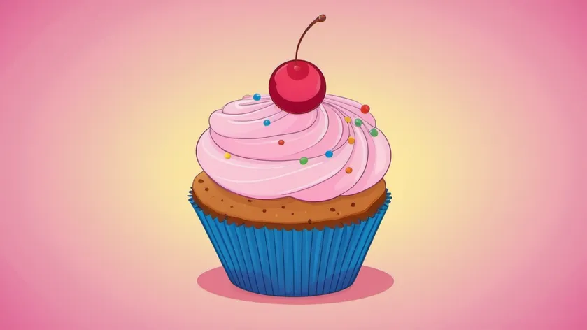 cartoon cupcake